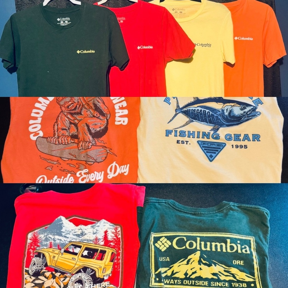 4 Columbia Graphic Tees